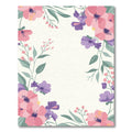 Pink Purple Floral Branch Accents Rug