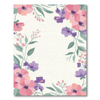 Pink Purple Floral Branch Accents Rug