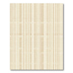 Soft Beige Vertical Stripe Grid Rug