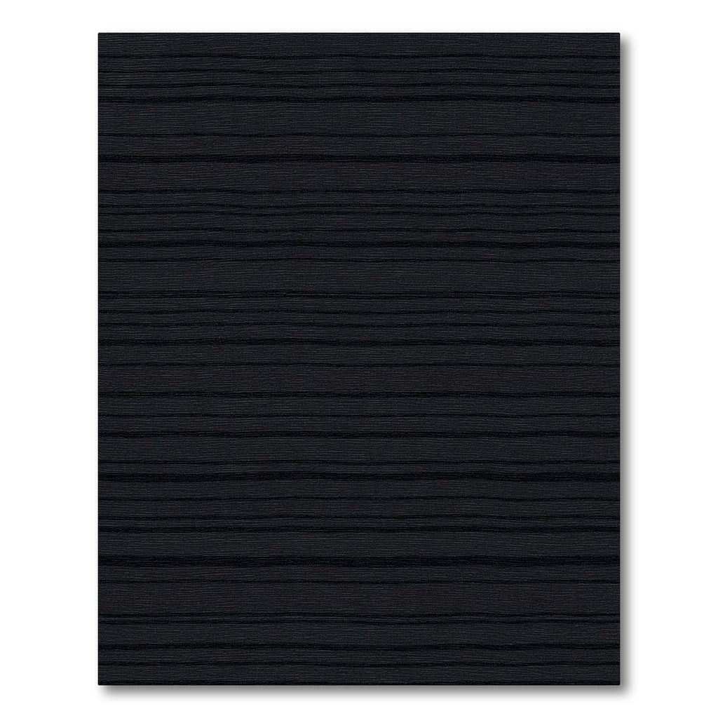 Classic Black Horizontal Wavy Lines Rug