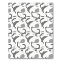 Gray Abstract Organic Swirl Rug