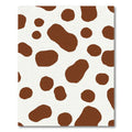 Brown White Spotted Herd Composition Rug