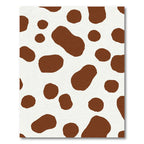 Brown White Spotted Herd Composition Rug