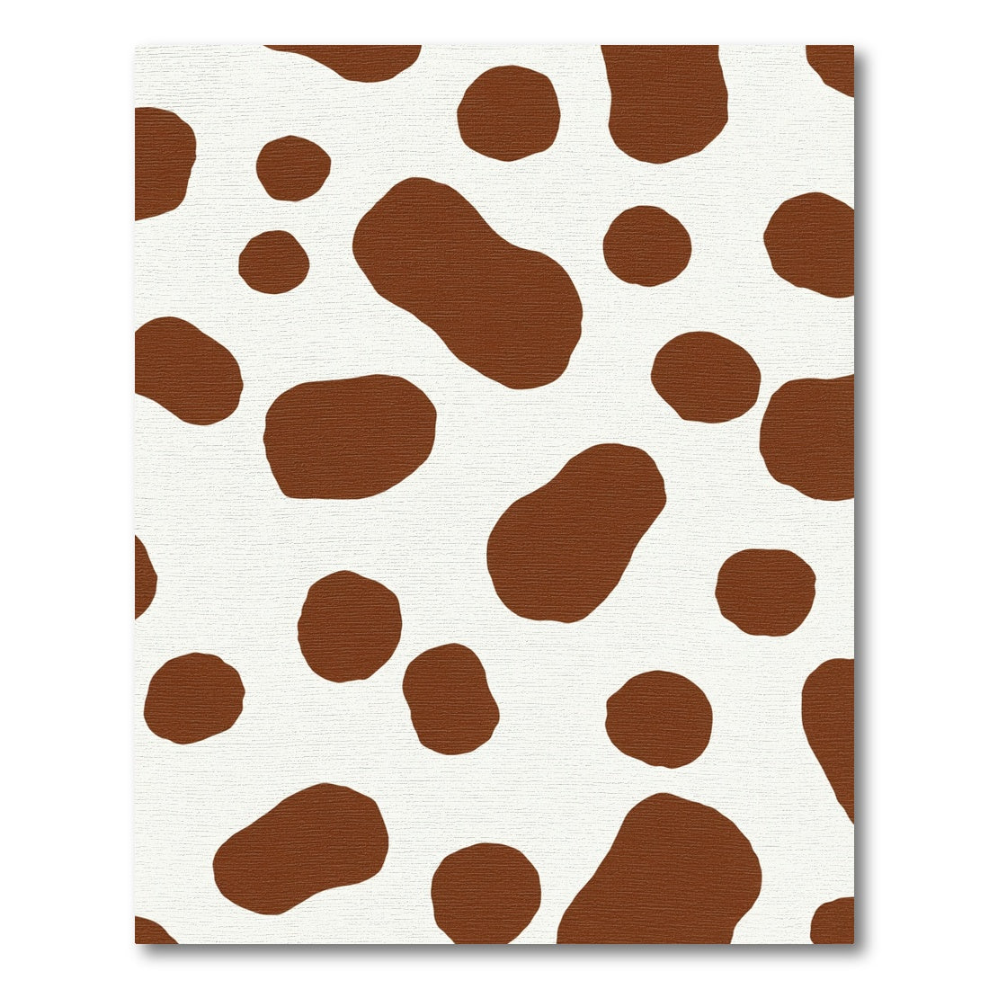 Brown White Spotted Herd Composition Rug