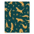 Amber Tigers Amidst Starbursts Rug