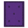 Deep Violet Floral Medallion Border Rug