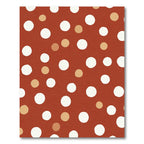 Terra Cotta White Dot Scatter Rug