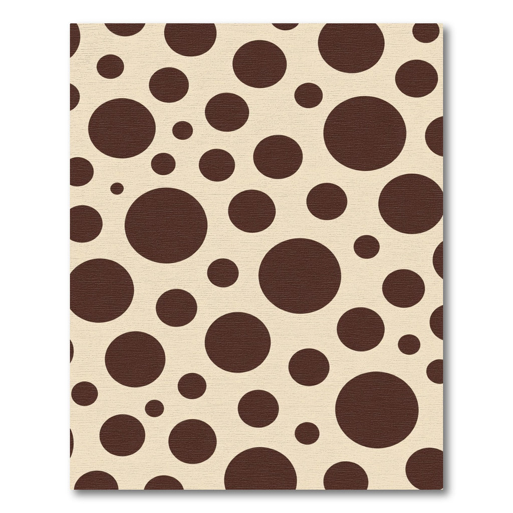 Cocoa Brown Polka Dot Background Rug