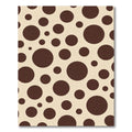 Cocoa Brown Polka Dot Background Rug