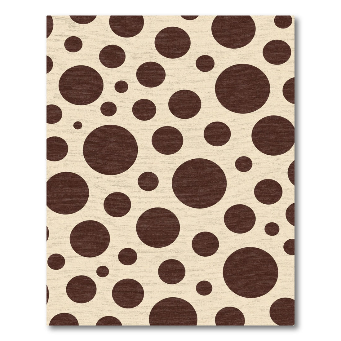 Cocoa Brown Polka Dot Background Rug