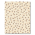 Cream Background Scattered Polka Dot Rug