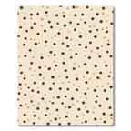 Cream Background Scattered Polka Dot Rug