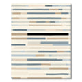 Modern Striped Taupe Blue Black Rug