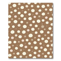 Brown Cream Scattered Polka Dot Rug