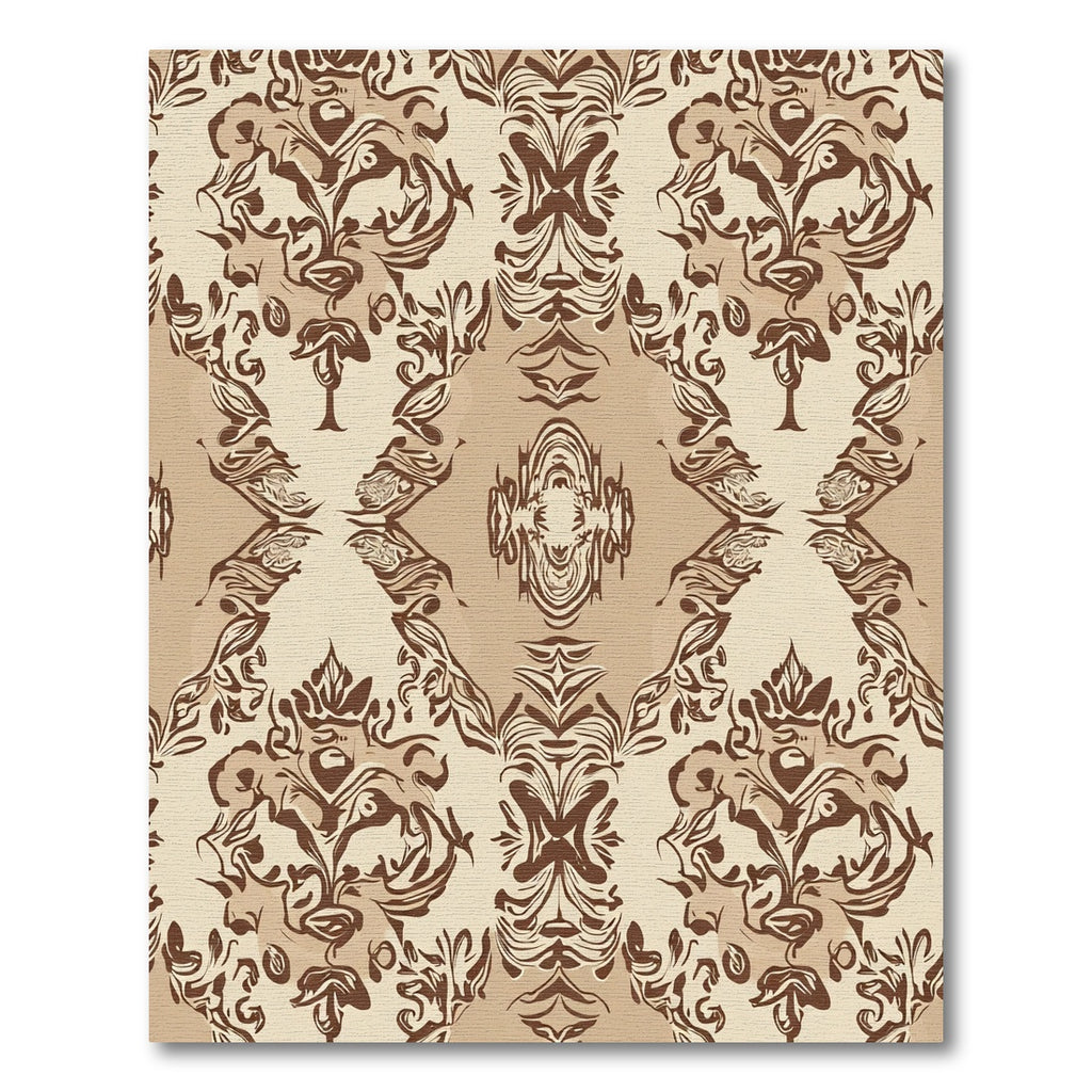 Earthy Savanna Abstract Floral Rug