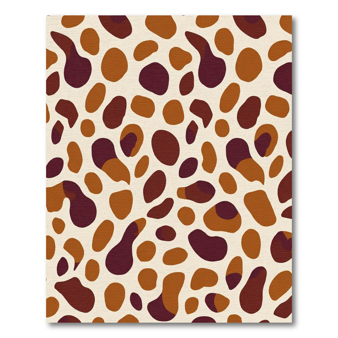 Terra Cotta Abstract Blob Medley Rug