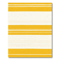 Golden Yellow Horizontal Stripe Texture Rug