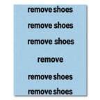 Black White Lettering Rug