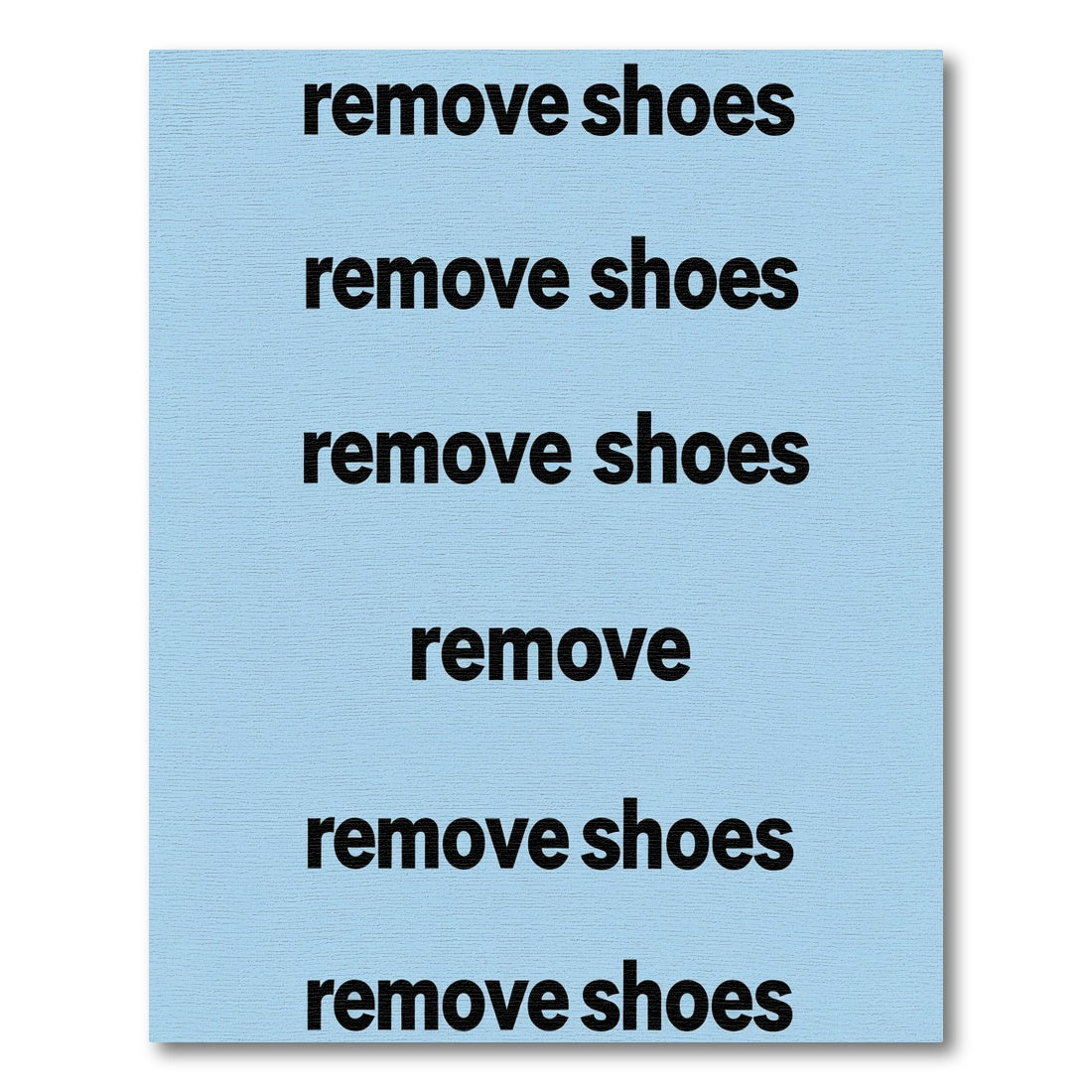 Black White Lettering Rug