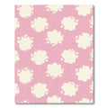 Cream Floral Sprigs Pink Rug