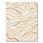 Earthy Tone Wavy Stripes Rug
