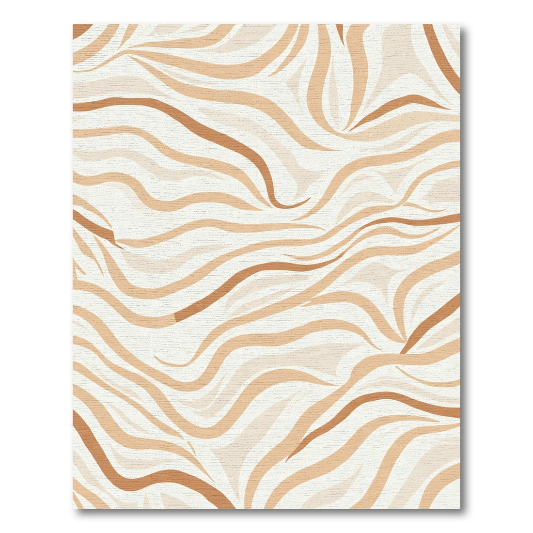 Earthy Tone Wavy Stripes Rug