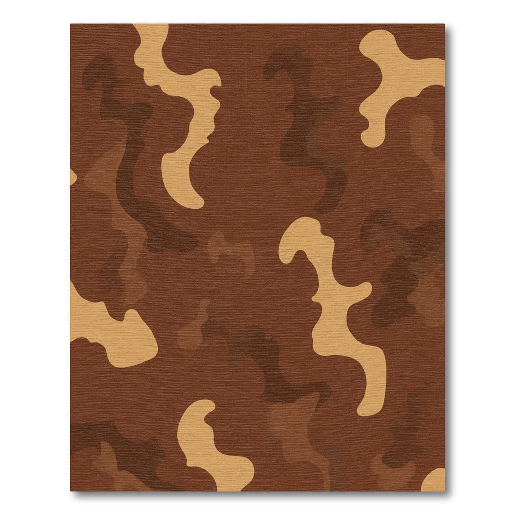 Earthy Camo Abstract Organic Rug