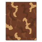 Earthy Camo Abstract Organic Rug