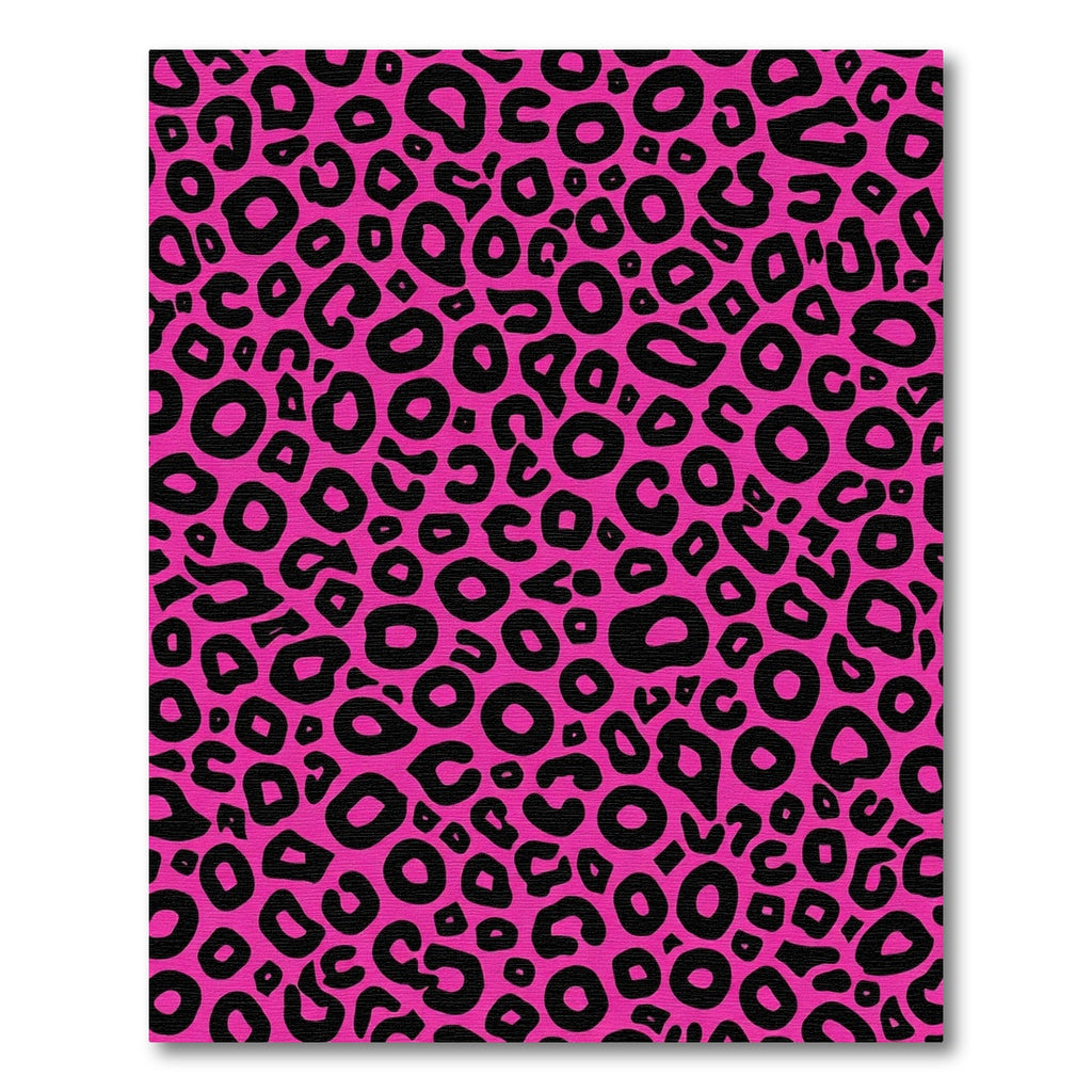 Vibrant Hot Pink Leopard Spots Rug