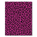 Vibrant Hot Pink Leopard Spots Rug