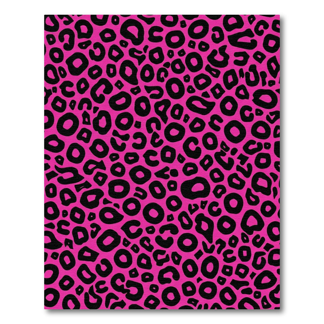 Vibrant Hot Pink Leopard Spots Rug