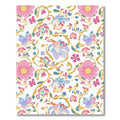 Pastel Whimsical Floral Vines Runner Rug