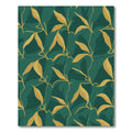 Gold Leaf Botanical Print Rug