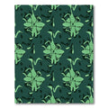 Peacock Green Abstract Floral Harmony Rug