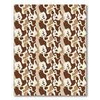 Abstract Sand Brown Camouflage Rug
