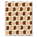 Staggered Organic Shapes Geometric Rug