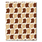 Staggered Organic Shapes Geometric Rug