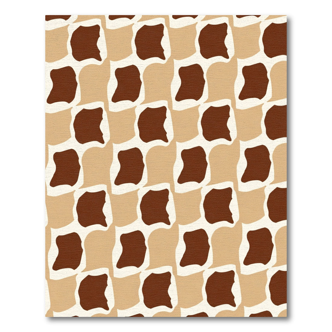 Staggered Organic Shapes Geometric Rug