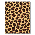 Brown Leopard Spots Ochre Background Rug