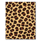 Brown Leopard Spots Ochre Background Rug