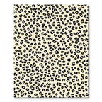 Classic Yellow Black Leopard Arrangement Rug