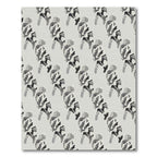 Abstract Figures Black White Monochromatic Rug