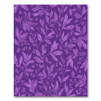 Bold Purple Floral Vines Rug