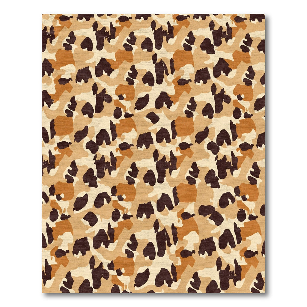 Sandy Brown Camo Spots Rug