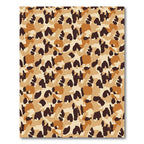 Sandy Brown Camo Spots Rug