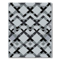 Gray Diamond Lattice Intersecting Lines Rug