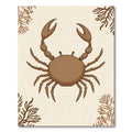 Brown Crab and Coral Border Rug