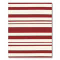 Classic Red White Stripes Rug
