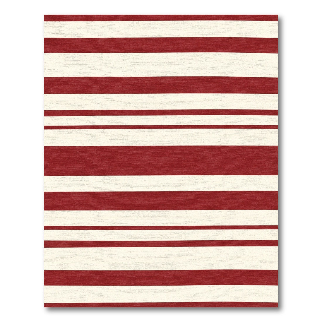 Classic Red White Stripes Rug