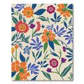 Bold Floral Garden With Orange Flowers Rug